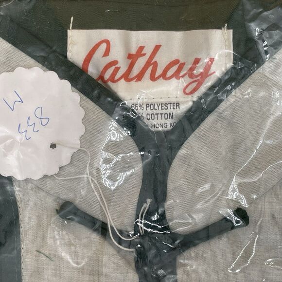 Cathay Chinese Traditional Jacket Embroidery Medium Green White New with Tags - Picture 2 of 4